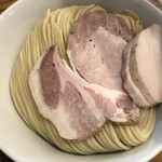 麺屋鈴春 - 濃厚鶏白湯つけ麺＋麺増量100g