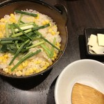 魚んと - ホタテとトウモロコシの炊き込みご飯