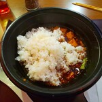 担担麺や 天秤 - 追い飯