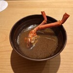 鮨 一二郎 - 蟹足の赤だし♥️