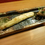 Tengenji Ono - 油物　ホワイトアスパラと真鯛の揚物