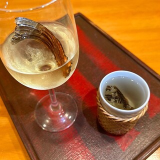 4日間寝かせた当店オリジナルのヒレ酒