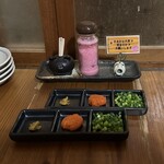 やんばるダイニング　松の古民家 - しゃぶしゃぶの調味料