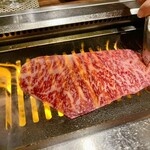 焼肉USON - 極上大判サーロインの焼きすき