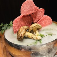 焼肉牛印 銀座店 - 本日の増田牛＆松茸