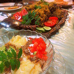 サプナ - パウラ（マトン）とライタ（ヨーグルトソース）