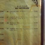 サプナ - 店内Menu（ホットドリンク）