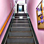 ピンクの階段を上るとそこは。。。