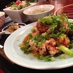 ライオン飯店 - 鶏のから揚げ定食！