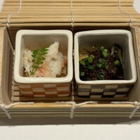 銀座 個室 蟹料理 わだつみ - ①前菜2種