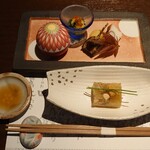 博多 華味鳥 - 小鉢・前菜3種盛り