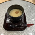 天冨良 麻布よこ田 - 梅の茶碗蒸し