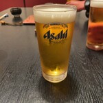 寿賀 - 生ビール、たしか500円くらい。