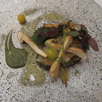 ザ・フジヤ - 鮑のポワレ・松茸乗せ