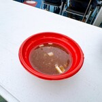 ヨコクラストアハウス - チーズ入り旨辛ユッケジャンのスープ割り