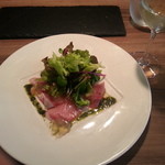 ビストロ・アロンジー - ランチ・・・ツバスのカルパッチョ・サラダ仕立て