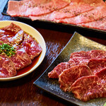 焼肉 ドリルズ - ハラミ、和牛トモサンカク