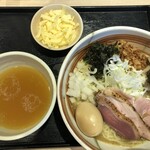 麺屋一燈 - 塩汁無し鶏白湯そば+燻製半熟煮玉子+とろけるチーズ