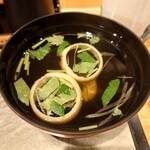 鰻 むさし乃 - 肝吸いのアップ