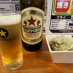 国民酒場 じぃえんとるまん - サッポロラガー（赤星）大瓶