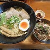 らー麺 あす香 - 塩ラーメン丼小セット 1000円