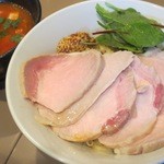 つけ麺 五ノ神製作所 - テルエル豚の低温ハムがめっちゃ旨いな