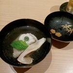 日本料理ぜん - 松茸穴子　松竹梅のめでたいお椀