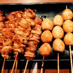 にわ・とりのすけ - 鶏皮とうずら卵串