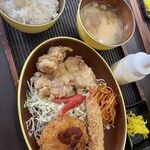 JUJU.ん家のごはん 笑福屋 - 贅沢C定食メンチカツ