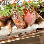 立ち呑み ソメアカ - 豚ハラミの漬け焼き（至高ッ！）