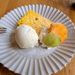 ベジバル チバットリア - 手作りかぼちゃのシフォンとアイス♪