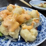 どたぬき - 小エビのマヨネーズ　680円