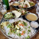 スパイス・ツリー - 美しく美味い本日の2種盛りプレートの御姿