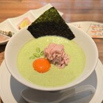 酒肴場 屯 - 【限定】青森産濃厚毛豆（枝豆）冷やし¥1200、海鮮丼¥500