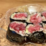 すしやのたい悟 - 釧路の鮪中落ちたっぷりのエシャトロ巻き✨