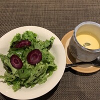 京風鉄板 はせ川 - かぼちゃスープ、大好きな味。