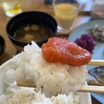 カクウチ FUKUTARO - まずは明太子を贅沢に乗せて