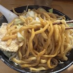 極太濁流ラーメン ら・けいこ - しっかり混ぜて喰らいます(　ﾟдﾟ)ｳﾏｯ!