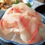 三河屋 - 予想以上にサッパリとした鯉のあらい