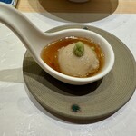 鮨やまけん 新宿東口店 - 胡桃豆腐(？)