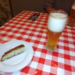 OSTERIA NAKANO - ノンアルコールビールとフォカッチャ　　これも美味しい