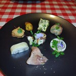 OSTERIA NAKANO - 前菜盛り合わせ　　コレを食べないと此処に来た甲斐がない