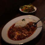 喫茶 ソラクラゲ - ３種のきのこと牛すじハヤシライス