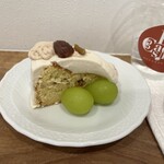 レ・カドゥ・サンセ - 栗のショートケーキが程よい甘さで絶妙でした！