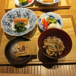 手打蕎麦 じゆうさん - 素料理盛り合わせ