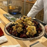 銀座 きた川 - 季節の天ぷら　唐辛子炒め