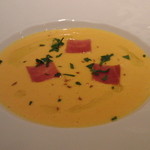 AKI NAGAO - 【2014年04月07日】ランチ３２００円コース～人参スープ