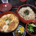 大江戸そば - カツ丼とざる蕎麦のセット