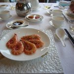 家全七福酒家 SEVENTH SON RESTAURANT - あわびのコース②の盛り付け