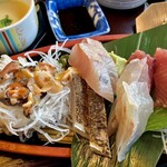 手打ちうどん 居食屋 凡愚 - お造り　Zooooom up！